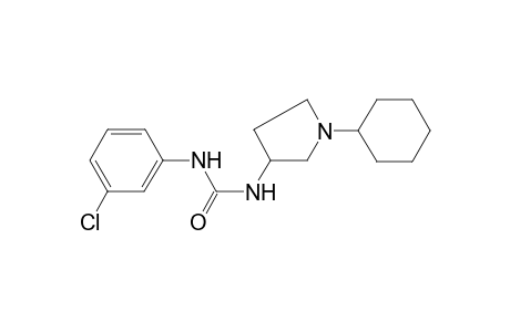 N-(3-Chlorophenyl)-N'-(1-cyclohexyl-3-pyrrolidinyl)urea