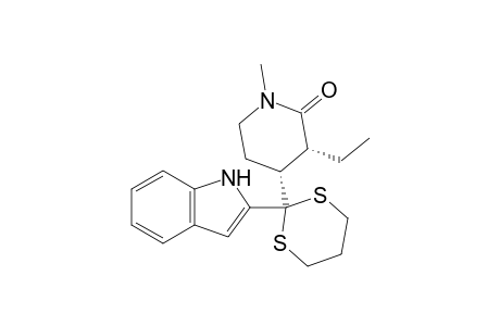 (3R,4R)-3-ethyl-4-[2-(1H-indol-2-yl)-1,3-dithian-2-yl]-1-methyl-2-piperidinone