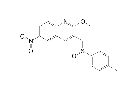 2-Methoxy-6-nitro-3-(p-tolylsulfinylmethyl)quinoline