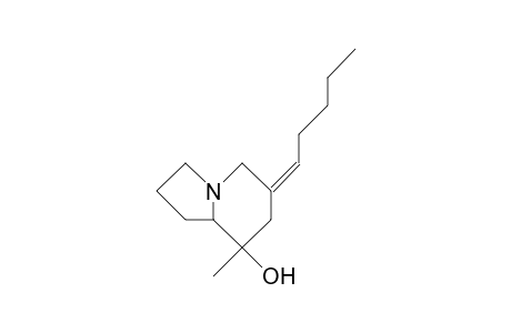 1-Aza-5-hydroxy-5-methyl-3-pentylidene-bicyclo(4.3.0)nonane