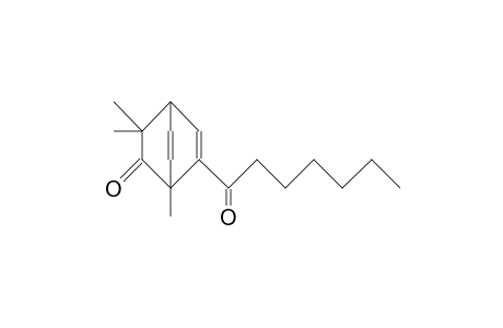 2-Heptanoyl-1,8,8-trimethyl-bicyclo(2.2.2)octa-2,5-dien-7-one
