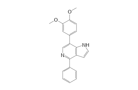 4-Phenyl-7-(3,4-dimethoxyphenyl)-1H-pyrrolo[3,2-c]pyridine