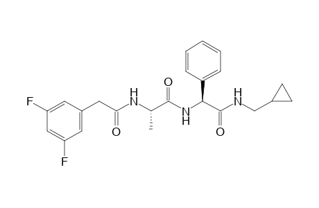 N-{2-[(Cyclopropylmethyl)amino]-2'-oxo-1'-phenylethyl}-L-alanine-N-[(3'',5''-difluorophenyl)acetyl]-amide