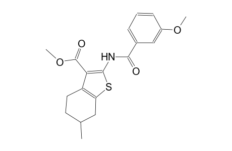 methyl 2-[(3-methoxybenzoyl)amino]-6-methyl-4,5,6,7-tetrahydro-1-benzothiophene-3-carboxylate