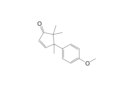 4-(4-Methoxyphenyl)-4,5,5-trimethyl-1-cyclopent-2-enone