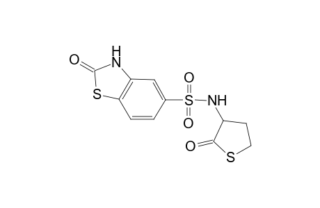 1,3-Benzothiazole-5-sulfonamide, 2,3-dihydro-2-oxo-N-(tetrahydro-2-oxo-3-thienyl)-