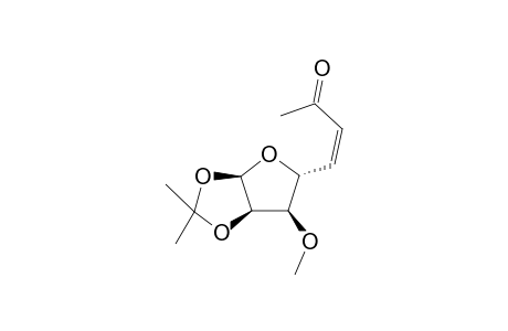 .alpha.-D-lyxo-Oct-5-enofuranosid-7-ulose, methyl 5,6,8-trideoxy-2,3-O-(1-methylethylidene)-, (Z)-