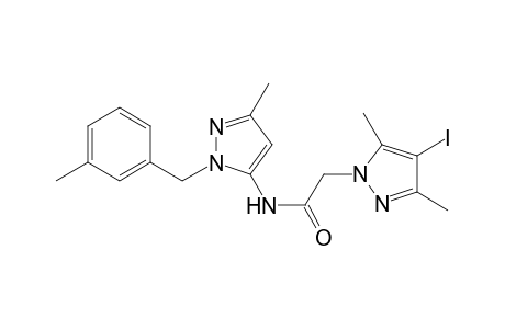 1H-Pyrazole-1-acetamide, 4-iodo-3,5-dimethyl-N-[3-methyl-1-[(3-methylphenyl)methyl]-1H-pyrazol-5-yl]-