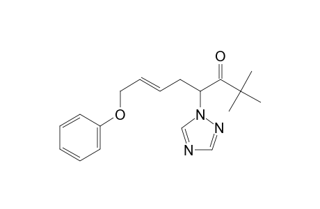 2,2-Dimethyl-4-(1,2,4-triazolyl)-8-phenoxy-trans-6-octen-3-one