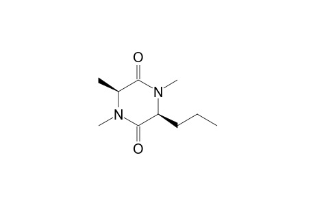 (3S,6S)-1,3,4-Trimethyl-6-propylpiperazine-2,5-dione