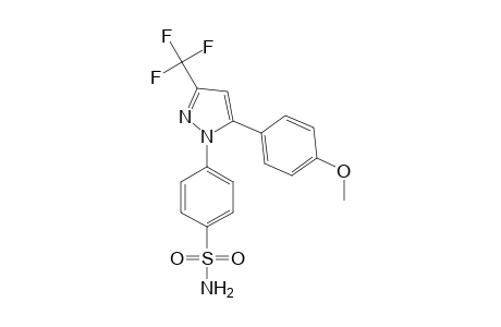 4-(5-(4-methoxyphenyl)-3-(trifluoromethyl)-1H-pyrazol-1-yl)benzenesulfonamide