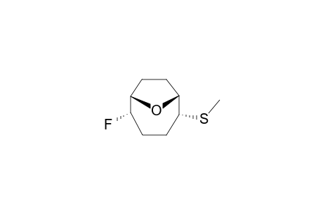 ENDO-2-FLUORO-ENDO-5-(METHYLTHIO)-9-OXABICYCLO-[4.2.1]-NONANE