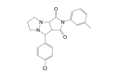 9-(4-chlorophenyl)-2-(3-methylphenyl)tetrahydro-5H-pyrazolo[1,2-a]pyrrolo[3,4-c]pyrazole-1,3(2H,3aH)-dione