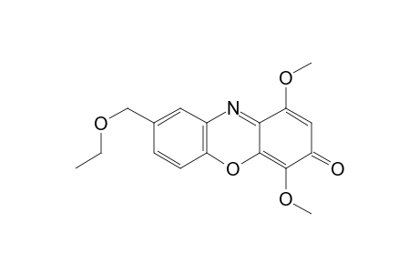 3H-Phenoxazin-3-one, 8-(ethoxymethyl)-1,4-dimethoxy-