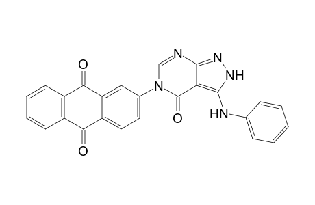 2-(4-oxo-3-phenylamino-2,4-dihydropyrazolo[3,4-d]pyrimidin-5-yl)-anthraquinone