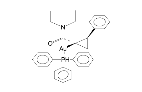 (Z)-1-TRIPHENYLPHOSPHINEGOLD-1-DIETHYLCARBAMOYL-2-PHENYLCYCLOPROPANE