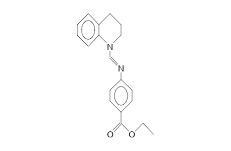 Benzoic acid, 4-[[(3,4-dihydro-1(2H)-quinolinyl)methylene]amino]-,ethyl ester