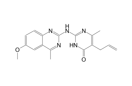 4(3H)-pyrimidinone, 2-[(6-methoxy-4-methyl-2-quinazolinyl)amino]-6-methyl-5-(2-propenyl)-