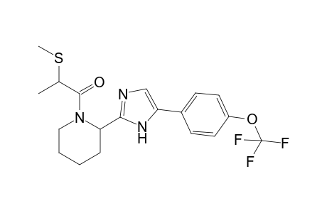 2-(methylthio)-1-(2-(5-(4-(trifluoromethoxy)phenyl)-1H-imidazol-2-yl)piperidin-1-yl)propan-1-one