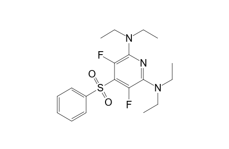 3,5-Difluoro-N,N,N',N'-tetraethyl-4-(phenylsulfonyl)pyridine-2,6-diamine
