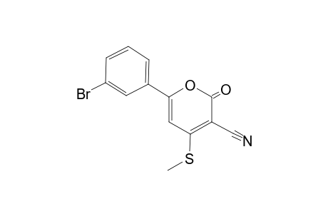 3-Cyano-4-methylthio-6-(3'-bromophenyl)-2H-pyran-2-one