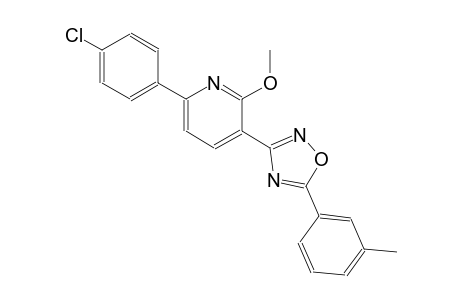 6-(4-chlorophenyl)-3-[5-(3-methylphenyl)-1,2,4-oxadiazol-3-yl]-2-pyridinyl methyl ether