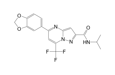 5-(1,3-benzodioxol-5-yl)-N-isopropyl-7-(trifluoromethyl)pyrazolo[1,5-a]pyrimidine-2-carboxamide