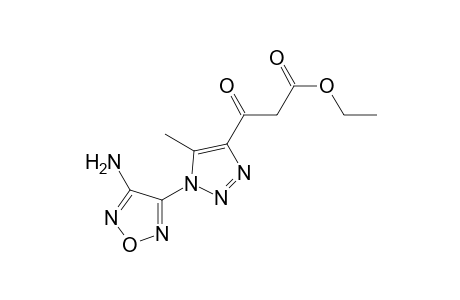 3-Oxopropionic acid, 3-[1-(4-aminofurazan-3-yl)-5-methyl-1H-[1,2,3]triazol-4-yl]-, ethyl ester