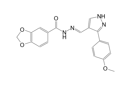 N'-{(E)-[3-(4-methoxyphenyl)-1H-pyrazol-4-yl]methylidene}-1,3-benzodioxole-5-carbohydrazide