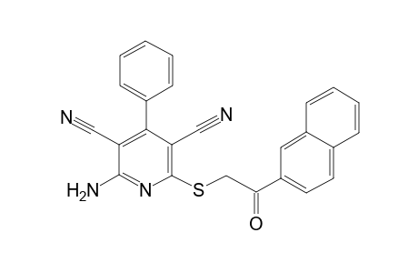 2-Amino-6-[2-(2-naphthyl)-2-oxo-ethyl]sulfanyl-4-phenyl-pyridine-3,5-dicarbonitrile