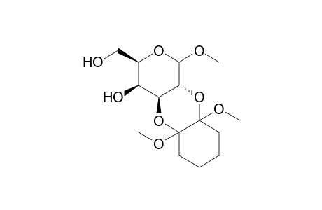 Methyl 2,3-O-(1',2'-dimethoxycyclohexane-1',2'-diyl)-D-galactopyranoside