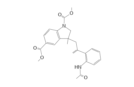 3-Methyl-3-[2-(2-Acetylaminophenyl)allyl]-2,3-dihydroindole-1,5-carboxylic acid dimethyl ester