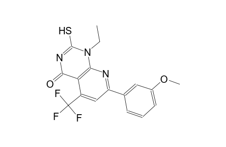 pyrido[2,3-d]pyrimidin-4(1H)-one, 1-ethyl-2-mercapto-7-(3-methoxyphenyl)-5-(trifluoromethyl)-
