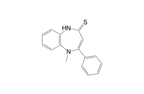1,5-dihydro-5-methyl-4-phenyl-2H-1,5-benzodiazepine-2-thione