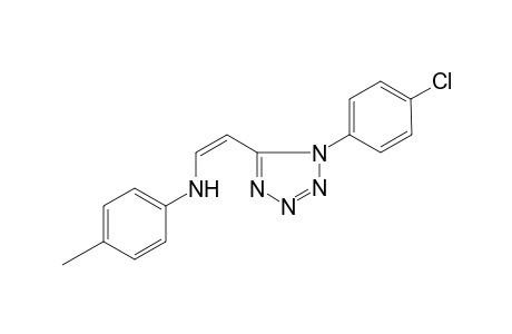 N-((Z)-2-[1-(4-Chlorophenyl)-1H-tetraazol-5-yl]ethenyl)-4-methylaniline