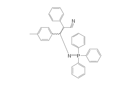 2-PHENYL-3-p-TOLYL-3-[(TRIPHENYLPHOSPHORANYLIDENE)AMINO]ACRYLONITRILE