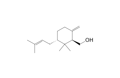 Cyclohexanemethanol, 2,2-dimethyl-3-(3-methyl-2-butenyl)-6-methylene-, trans-(.+-.)-
