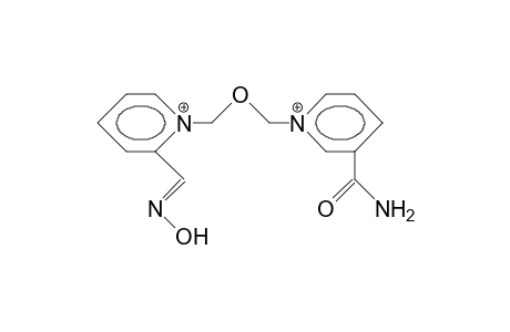 1-(3-Carbamoyl-pyridinium)-3-(2-hydroxyiminomethyl-pyridinium)-2-oxa-propane dication