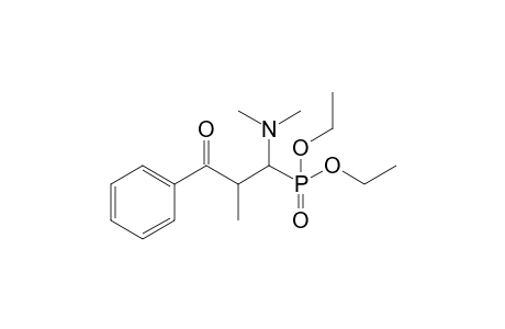 Diethyl [1'-(dimethylamino)-2'-methyl-3'-oxo-3'-phenylpropyl]-phosphonate
