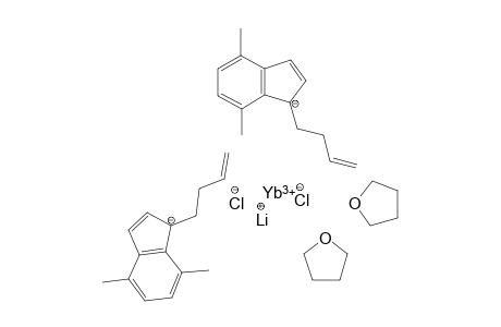 Lithium(I) bis[1-but-3-enyl-4,7-dimethyl-inden-1-ide]-ditetrahydrofuran ytterbium(III) dichloride