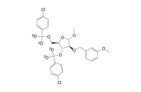 .alpha.-D-Arabinofuranoside, methyl 3,5-bis-O-[(4-chlorophenyl)methyl-D2]-2-O-[(3-methoxyphenyl)methyl]-