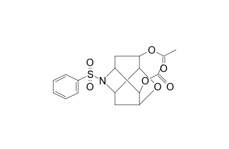 2,5-Methanofuro[3,2-b]pyridine-7,8-diol, octahydro-4-(phenylsulfonyl)-, diacetate (ester), (2.alpha.,3a.beta.,5.alpha.,7.beta.,7a.beta.,8R*)-