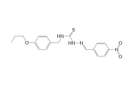 Benzaldehyde, 4-nitro-, 4-(4-propoxybenzyl)thiosemicarbazone