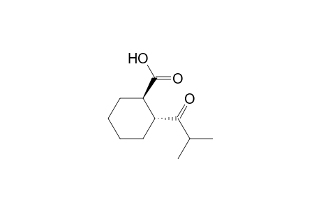 Cyclohexanecarboxylic acid, 2-(2-methyl-1-oxopropyl)-, trans-