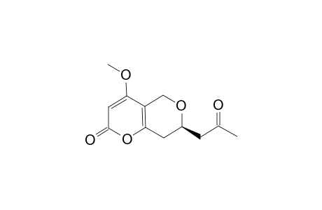 PYRENOCINE-K;(R)-4-METHOXY-7-(2-OXOPROPYL)-7,8-DIHYDROPYRANO-[4,3-B]-PYRAN-2(5H)-ONE