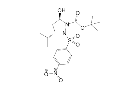 (3R,5S)-2-tert-Butoxycarbonyl-5-isopropyl-1-(4-nitrophenylsulfonyl)pyrazolidin-3-ol