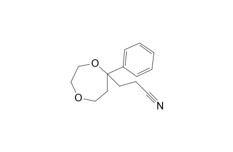 2-Phenyl-2-[cyanoethyl]-1,5-dioxacycloheptane