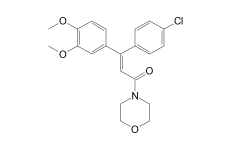 Morpholine, 4-[3-(4-chlorophenyl)-3-(3,4-dimethoxyphenyl)-1-oxo-2-propenyl]-