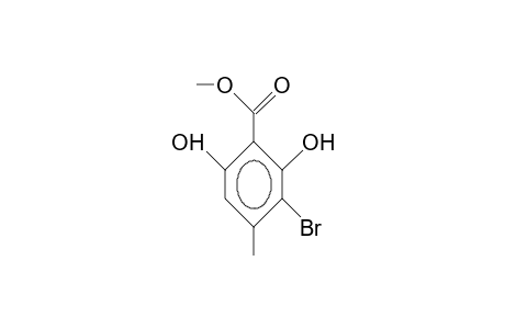 3-Bromo-2,6-dihydroxy-4-methyl-benzoic acid, methyl ester