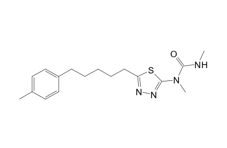 Urea, N,N'-dimethyl-N-[5-[5-(4-methylphenyl)pentyl]-1,3,4-thiadiazol-2-yl]-
